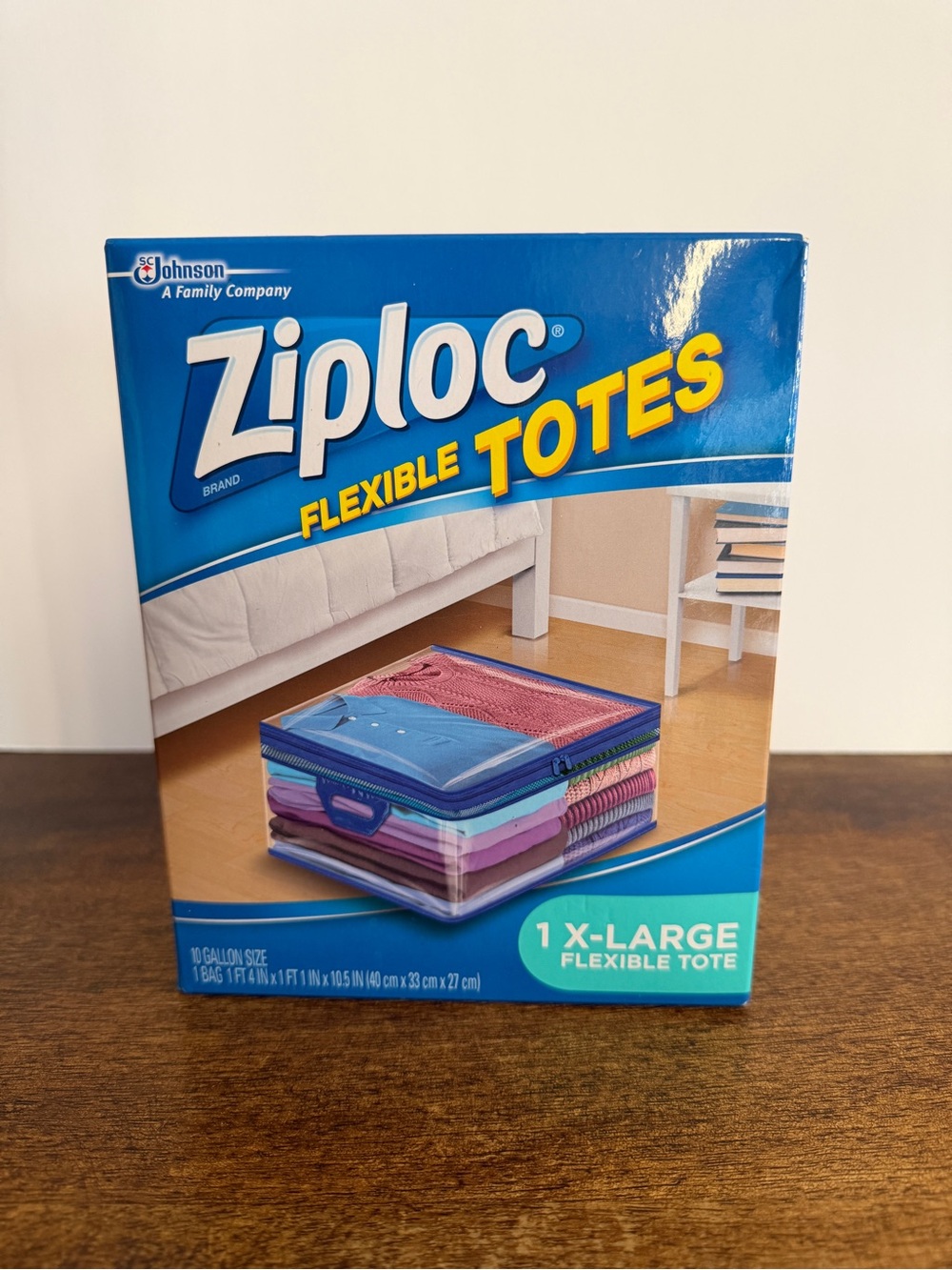 Ziploc XL X-Large Flexible Storage Tote 10 Gallon Clear Plastic Sealed